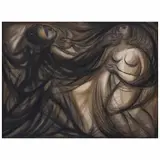Arnold Belkin, Hombre y mujer, 1959, Óleo sobre tela