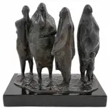 Grupo by Francisco Zúñiga, 1974, Escultura en bronce 2 / 5 en base de mármol, offered Nov 2022
