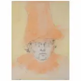 Rafael Coronel, Estudio, Lápiz de grafito y color sobre papel