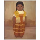 Gustavo Montoya, Niña con rebozo, de la serie Niños Mexicanos