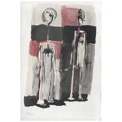 Untitled by Alfonso Mena, Tinta sobre papel, offered Sep 2022