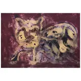 Sergio Hernández, Gato que se tragó un murciélago, 2006, Óleo sobre tela