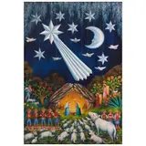 Desiderio Hernández Xochitiotzin, Nacimiento popular, Óleo sobre tela