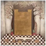 Mary Stuart, Tentación, Óleo y hoja de oro sobre tela