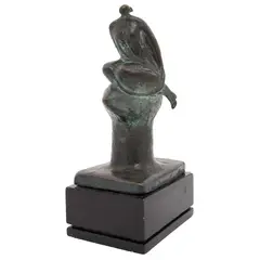 Antonio López Sáenz, Untitled, Escultura en bronce 9 - 23 en base de madera