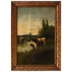 Constant Troyon, FRANCIA, (1810-1865), Óleo sobre tela