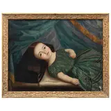 MÉXICO, SIGLO XIX by Retrato de Niña Muerta, Óleo sobre tela, offered Jun 2022