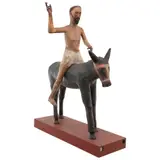Jesús Entrando A Jerusalén, SIGLO XIX, Escultura procesional elaborada en madera