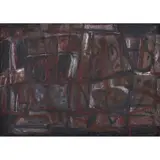 Alfonso Mena, Untitled, Óleo y arena sobre tela