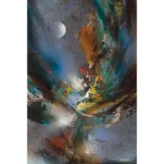 Viento cósmico by Leonardo Nierman, Acrílico sobre masonite, offered Jun 2022