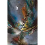 Viento cósmico by Leonardo Nierman, Acrílico sobre masonite, offered Jun 2022