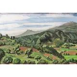 Luis Argudín, Sobre Coacoatzintla, 2001, Óleo sobre madera