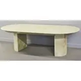 Karl Springer, Lacquered Goatskin Dining Table, Lacquer over patched goatskin