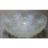 Lalique, Opalescent Fleur de Lis Low Bowl