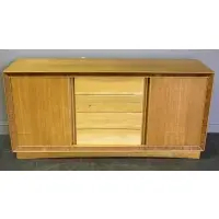 Paul Frankl, ? Midcentury Blonde Wood Credenza