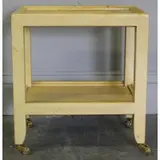 Karl Springer, Alligator Skin Petite Table