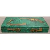 Piero Fornasetti, Faux Malachite Box with Keys
