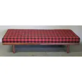 Teak and Brass Daybed by Hans J. Wegner, upholstery as is, sold Oct 2012
