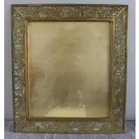 Tiffany Studios, Pine Needle Photo Frame, 2 glass panels with cracks