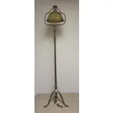 Floor Lamp with Linenfold Shade by Tiffany Studios, 1936, sold May 2012