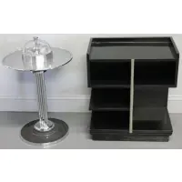 Ebonized Side Table and a Deco by Paul Frankl, sold Apr 2012