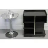 Paul Frankl, Ebonized Side Table and a Deco
