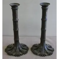 Tiffany Studios, Bamboo Candlestick Holders