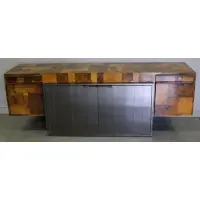 "Cityscape" Cabinet by Paul Evans, Midcentury with burl walnut and matte chrome, sold Mar 2012