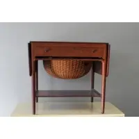 Drop Leaf Sewing Table by Hans J. Wegner, sold Oct 2011
