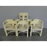 Karl Springer, Set of 8 Faux Parchment