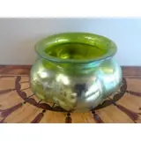 Loetz, Green Art Glass Bowl