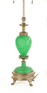 Alexander Joseph von Steuben, Green Jade Lamp Base
