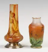 Daum Nancy, Cabinet Vase with Thistle