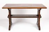 Gustav Stickley, Oak Trestle Table