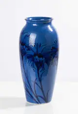 Moorcroft, Pottery Cornflower Floor Vase