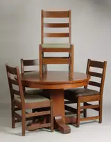 L. & J.G. Stickley, 4 Oak Side Chairs