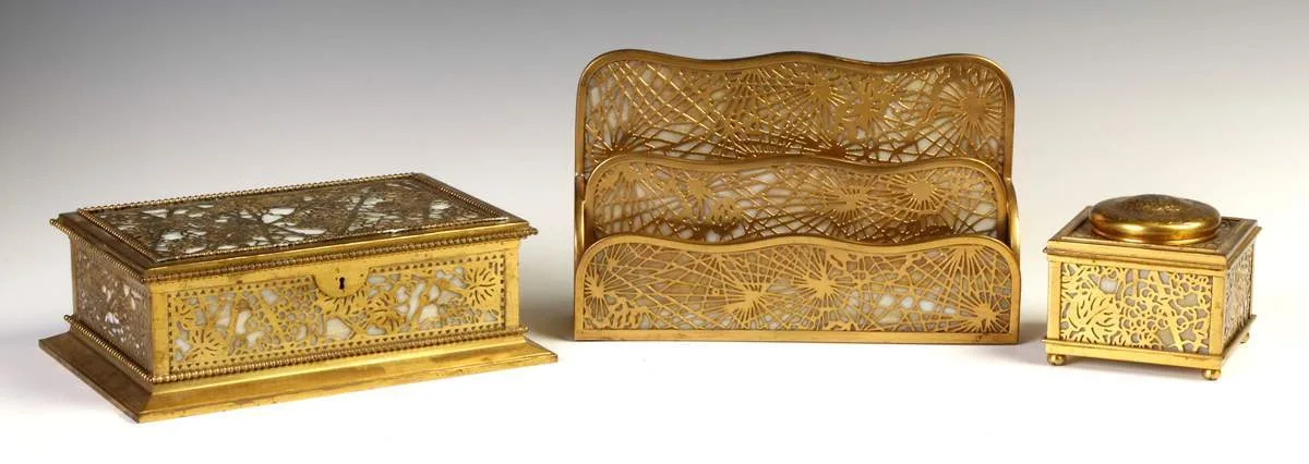 Humidor - Grape Leaf Pattern by Tiffany Studios, sold Mar 2014