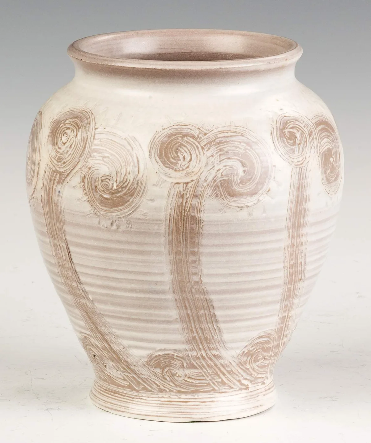 Arthur Baggs, Incised and Decorated Art Pottery Vase