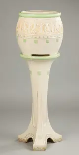 Roseville, Arts & Crafts Jardiniere & Pedestal