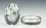 Orrefors, Vase & Bowl with Fish