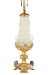 Alexander Joseph von Steuben, Quartz Leaf and Vine Lamp Base