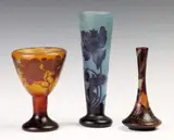 Daum Nancy, Cameo Vase with Trees & Landscape