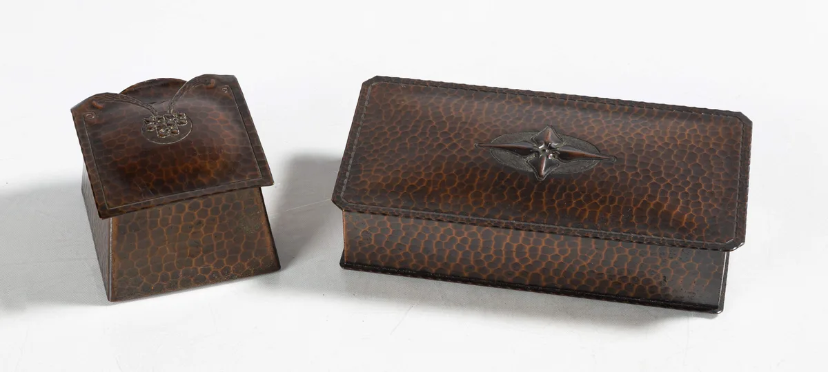 Inkstand & Desk Box by Roycroft, sold May 2026