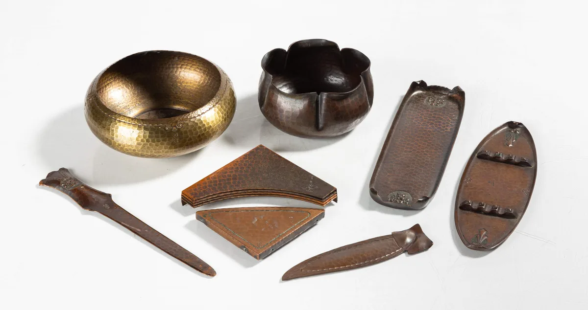 Hand-Hammered Copper Articles by Roycroft, sold May 2026