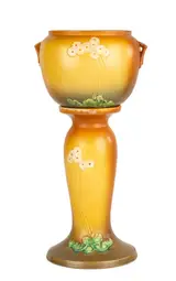 Roseville, Jardiniere & Pedestal