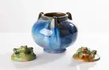 Fulper, Vase and Flower Frogs