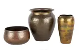 Roycroft, Vases & Bowl