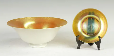 Bowl & Under plate by Alexander Joseph von Steuben, sold Jun 2012