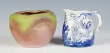 Weller, Art Pottery Vase & Dedham Pitcher