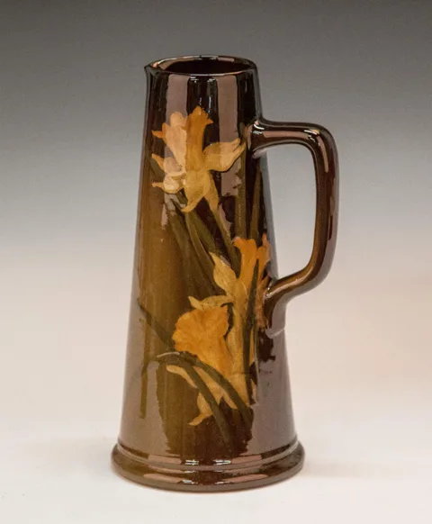 Hand Painted Pitcher with Daffodils by Rookwood Pottery, sold Jun 2015